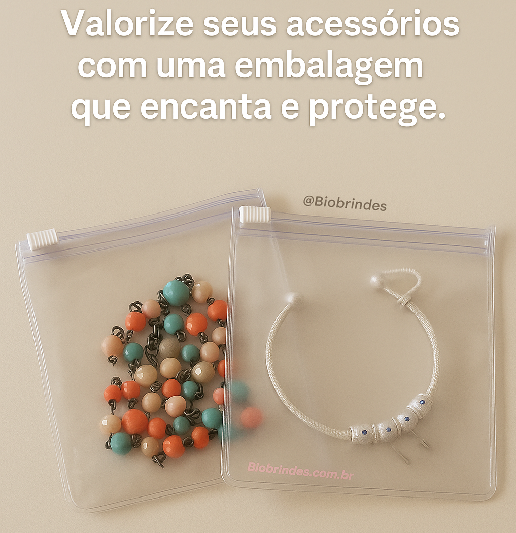 EMBALAGEM COM ZÍPER 10,0 X 11,0